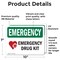 Signmission Drug Kit With Symbol, 10 in W x Rectangle, Vinyl Decal OS-2PACK-EM-D-710-L-10308 - alternate 3